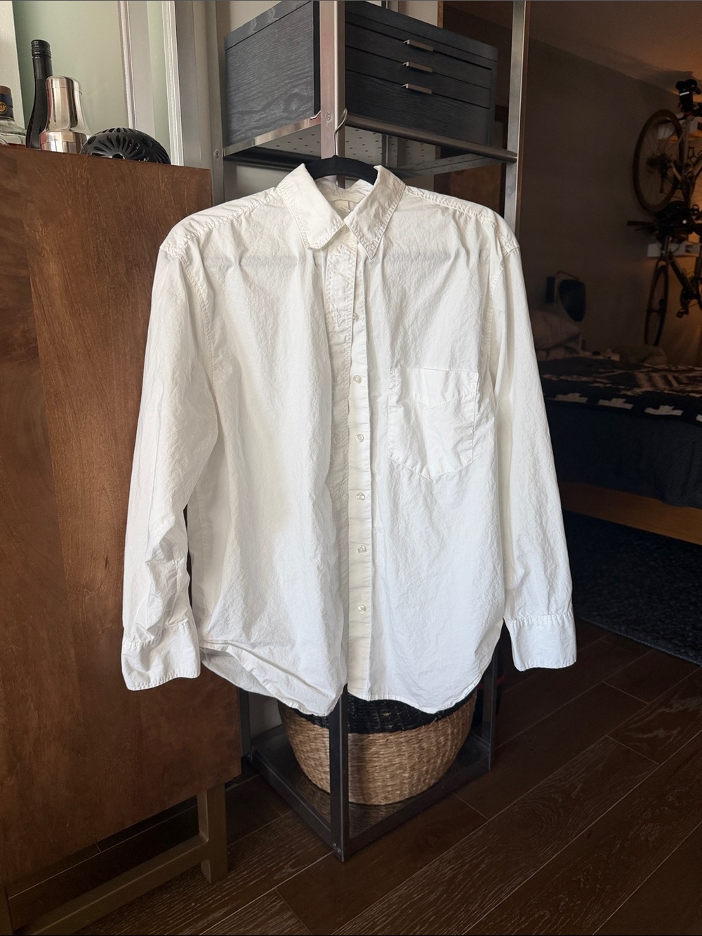 H&M White Poplin Shirt